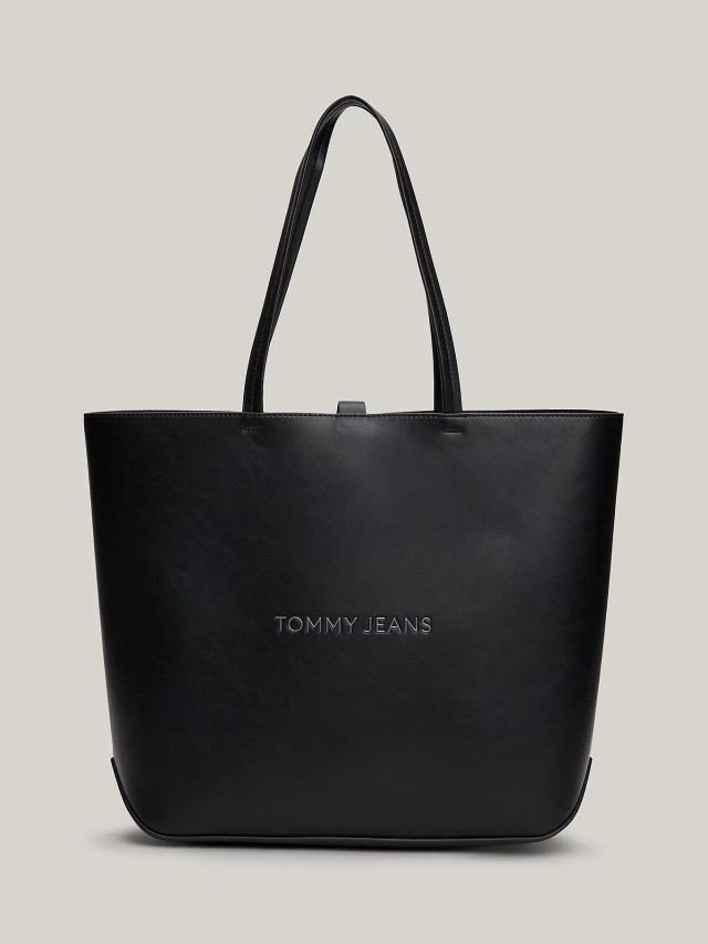 Tommy Hilfiger Tjw Ess Must Tote Γυναικεία Τσάντα Μαύρη