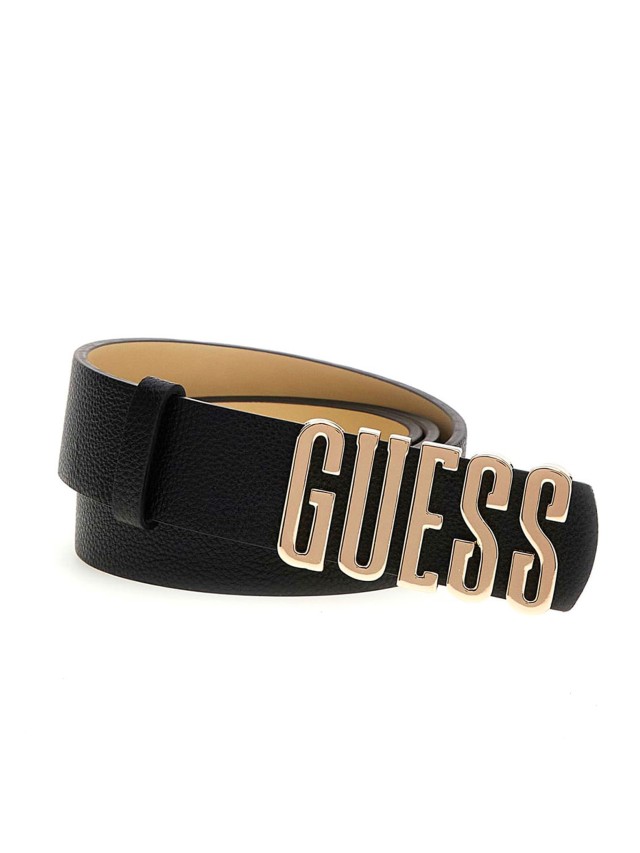 Guess Meridian Not Adj Pant Belt Γυναικεία Ζώνη Μαύρη