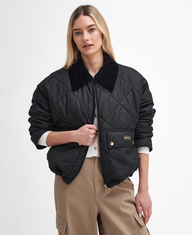 Barbour B.Intl Laia Quilt Γυναικείο Μπουφάν Μαύρο