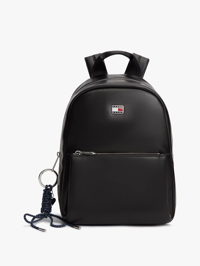 Tommy Hilfiger Tjw City Charm Dome Backpack Γυναικεία Τσάντα Backpack Μαύρη