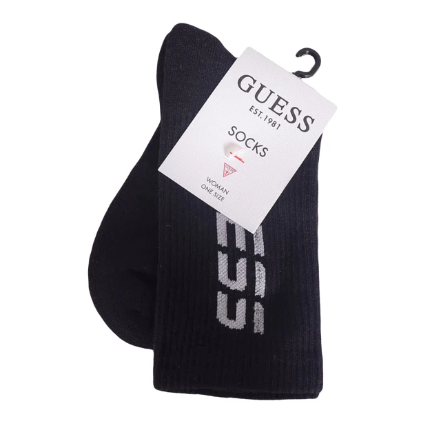 Guess Erin Sport Socks Γυναικειεσ Καλτσεσ Μαυρεσ