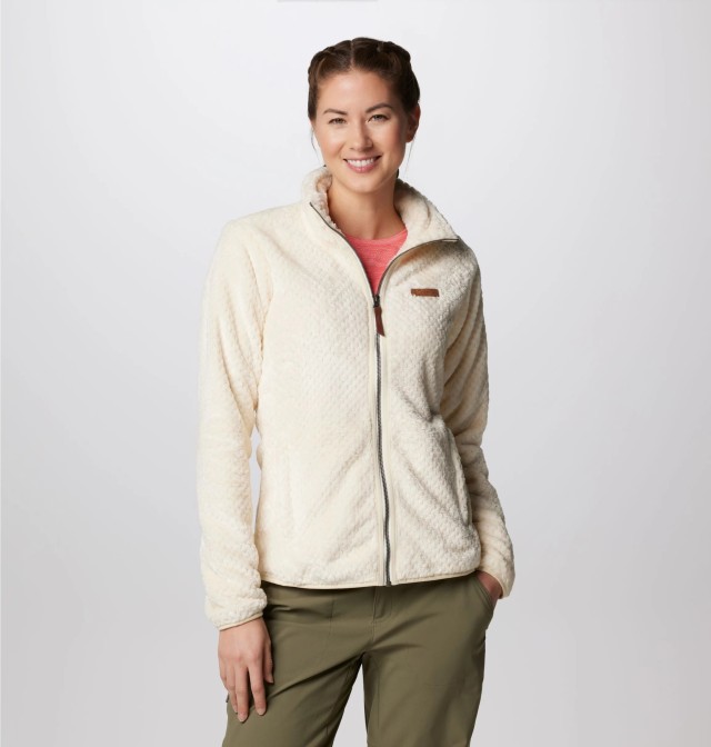 Columbia Fire Side™ II Sherpa Full Zip Fleece Γυναικεία Fleece Ζακέτα Εκρου