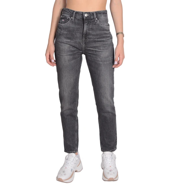 Tommy Hilfiger Izzie Hr Slim Ankle Be671 Wbkc Γυναικειο Παντελονι Τζιν Μαυρο