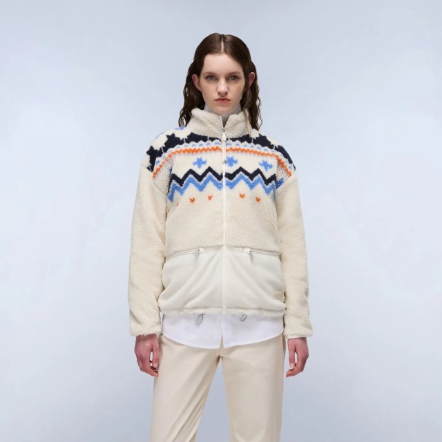 Napapijri T-Ansei Fz W Beige Dimity Γυναικείο Fleece Multi Color