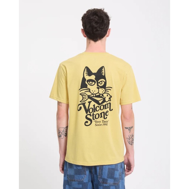 Volcom Tasty Hth Sst Ανδρική Μπλούζα Μουσταρδί