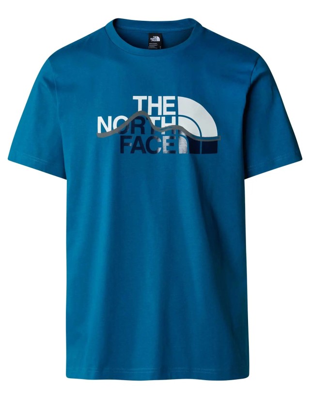 The North Face M S/S MOUNTAIN LINE TEE ADRIATIC Ανδρικη Μπλουζα Μπλε