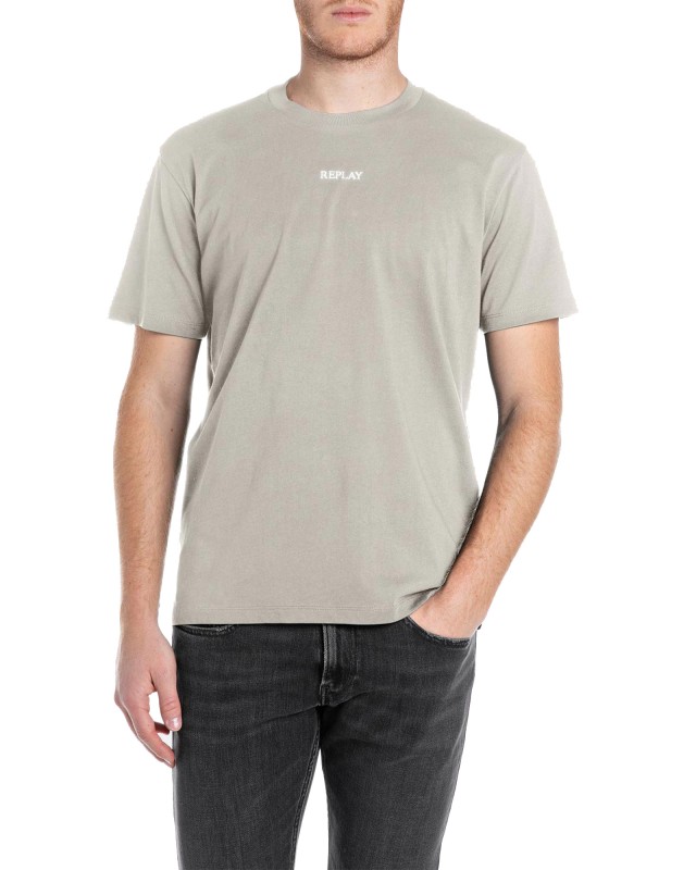 Replay Ανδρική Μπλούζα Μπεζ