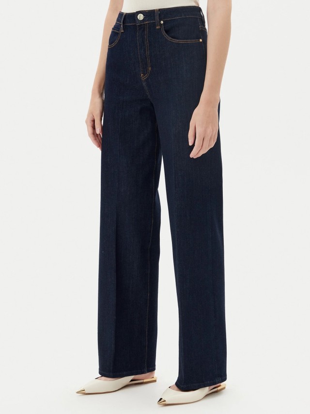 Guess Wide Leg Γυναικειο Παντελονι Τζiν wash