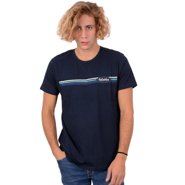 - Billabong Cruiser Stripe Ss Ανδρικη Μπλουζα Μπλε