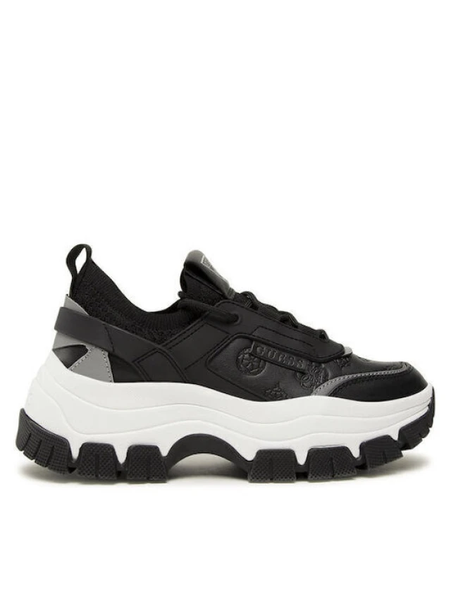 Guess Braydin Γυναικεια Sneakers Μαυρα