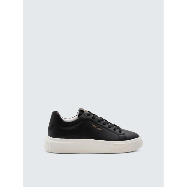 Replay Ανδρικά Δερμάτινα Sneakers Μαύρα