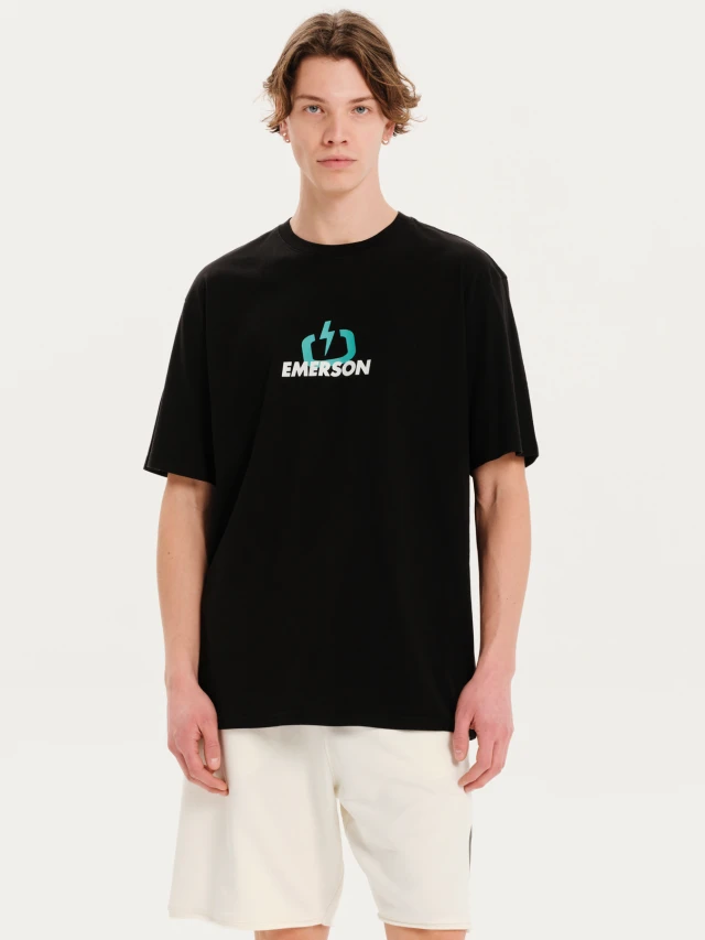 Emerson Mens s/s T-Shirt Ανδρική Μπλούζα Μαύρη