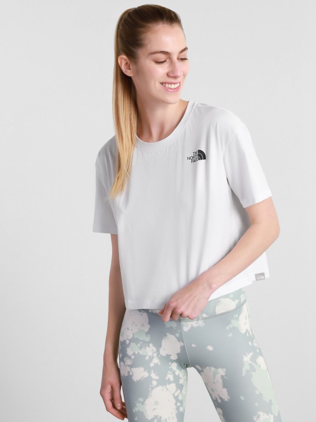 The North Face W Cropped Sd Tee Tnf White Γυναικεια Μπλουζα Λευκη