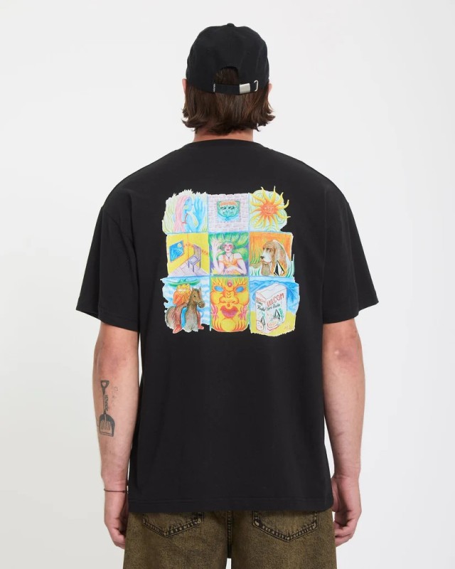 Volcom Double Fantasy Lse Sst Ανδρική Μπλούζα Μαύρη