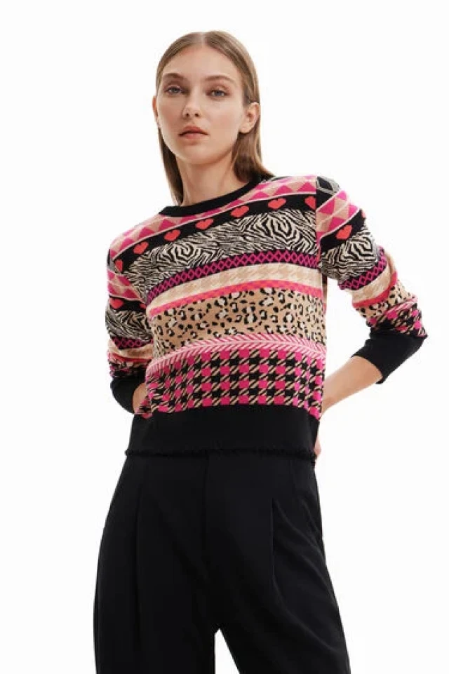 Desigual Jers_Aspen Γυναικειο Πλεκτο Multi