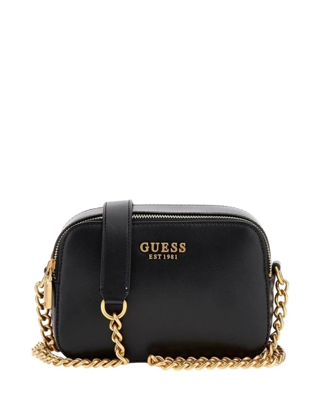 Guess Sarita Camera Crossbody Γυναικεία Τσάντα Μαύρη