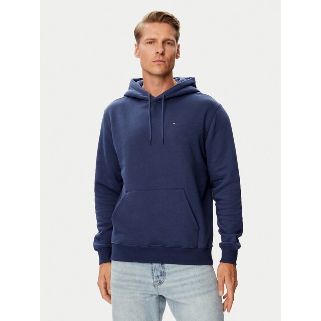 Tommy Hilfiger Tjm Reg S Flag Hoodie Ανδρικό Φούτερ Μπλε