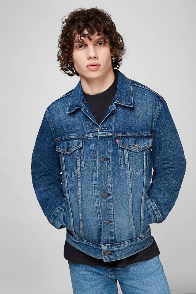 Levis The Trucker Jacket Broadway Te Ανδρικο Μπουφαν Τζιν