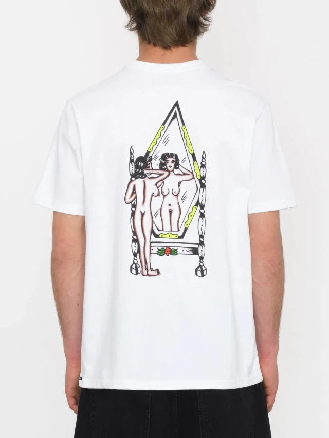 Volcom Lintell Mirror Sst Ανδρική Μπλουζα Λευκή