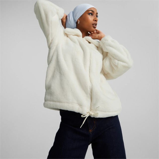 Puma Classics Faux Fur Jacket Γυναικειο Γουνακι Λευκο
