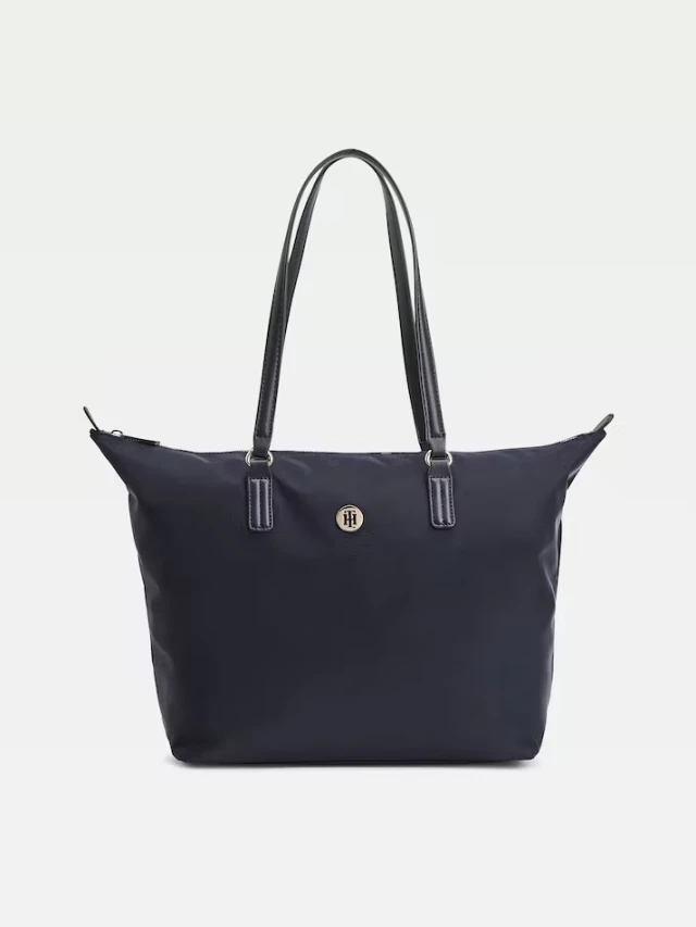 Tommy Hilfiger Poppy St Tote Γυναικεια Τσαντα Μπλε