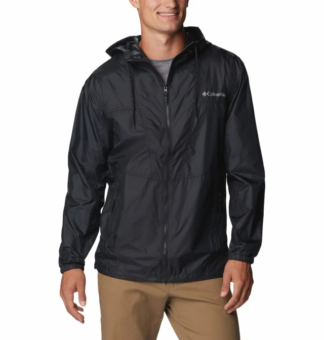 Columbia Trail Traveler™ Windbreaker Ανδρικό Αντιανεμικό Μπουφάν Μαύρο