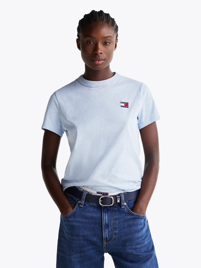 Tommy Hilfiger Tjw Reg Badge Tee Γυναικεία Μπλούζα Σιελ