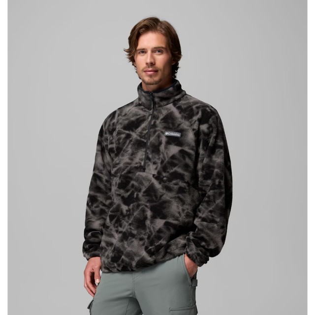 Columbia Timber Crest™ MTR Fleece Printed HZ Ανδρικό Fleece Μαύρο