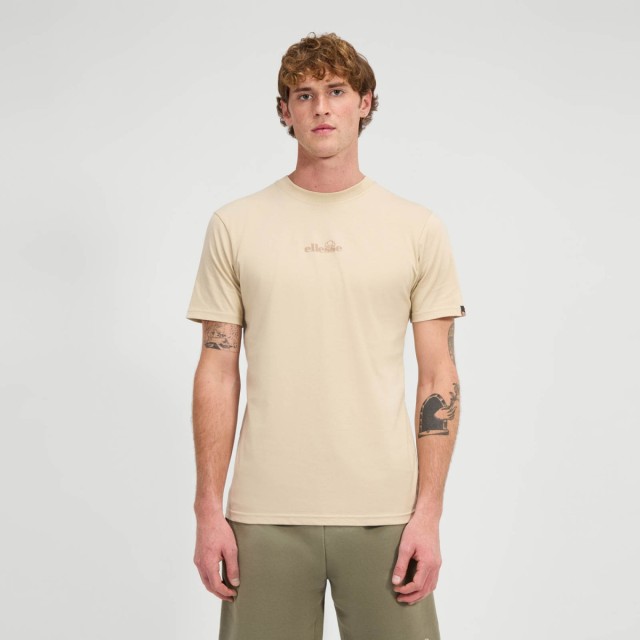 Ellesse Seasonal Fundamentals Ollio Tee Ανδρική Μπλούζα Μπεζ