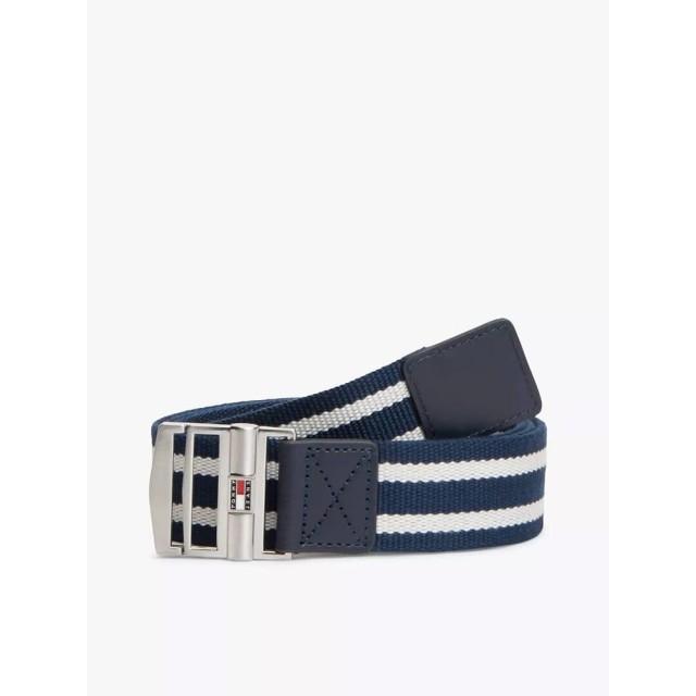 Tommy Hilfiger Tjm Austin Webbing Buckle Ανδρική Ζώνη Μπλε