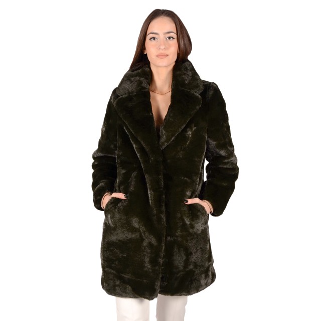 Tom Tailor 1St 009 Faux Fur Coat Γυναικειο Παλτο Γουνα Κυπαρισι