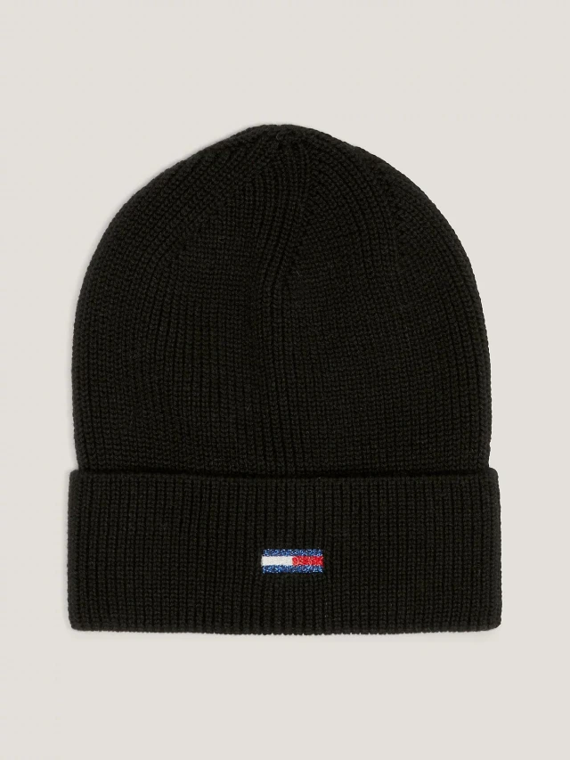 Tommy Hilfiger Tjw Flag Beanie Σκούφος Μαύρος