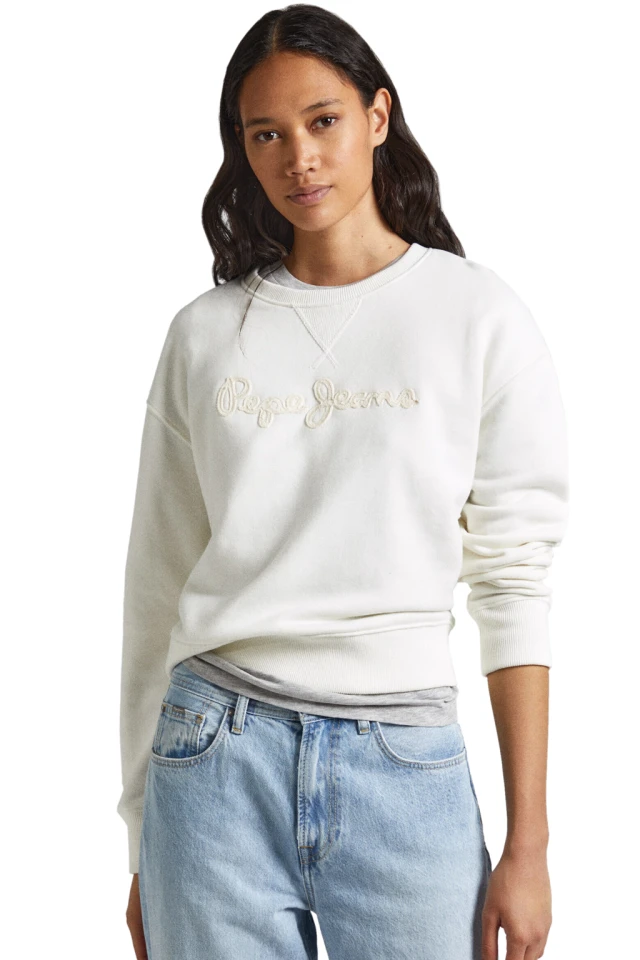 Pepe Jeans  Nanette N Γυναικείο Φούτερ Εκρού