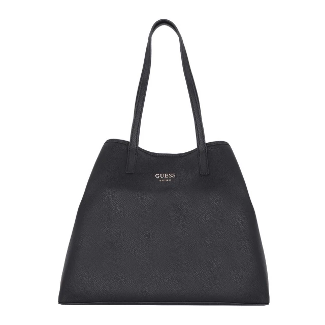 Guess Vikky Large Tote Γυναικεία Τσάντα Μαύρη