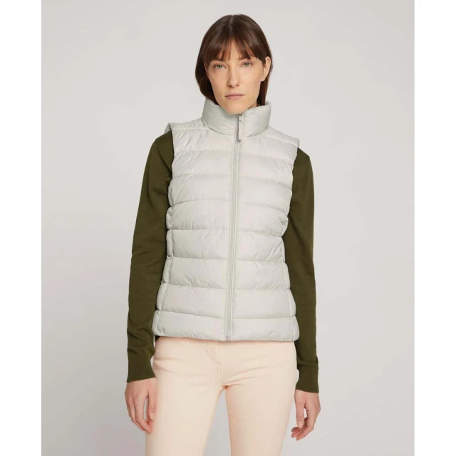 Tom Tailor 202 Ultra Lightweight Vest Γυναικειο Μπουφαν Γκρι