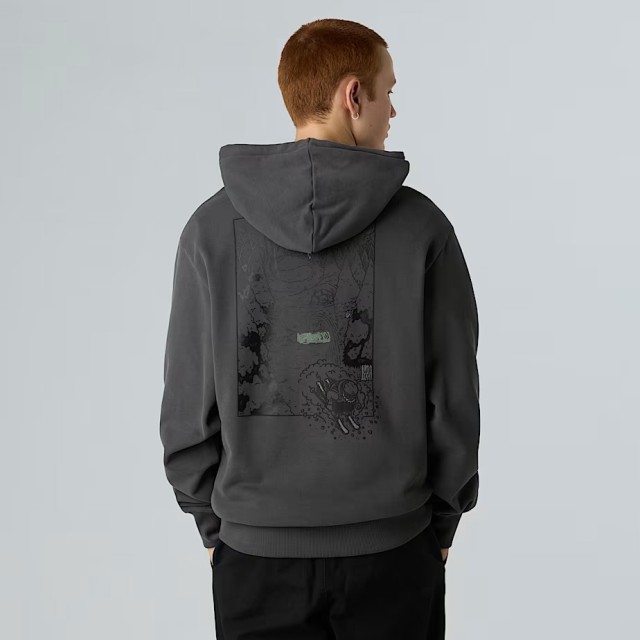 The North Face U Powder Days Relaxed Hd Sws-Graphic Ανδρικό Φούτερ Γκρι