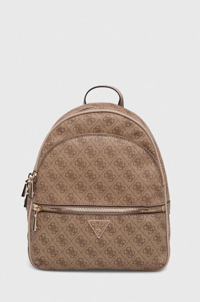 Guess Manhattan Large Backpack Γυναικεία Τσάντα Backpack Μπεζ