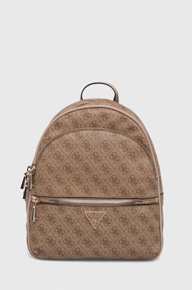 Guess Manhattan Large Backpack Γυναικεία Τσάντα Backpack Μπεζ