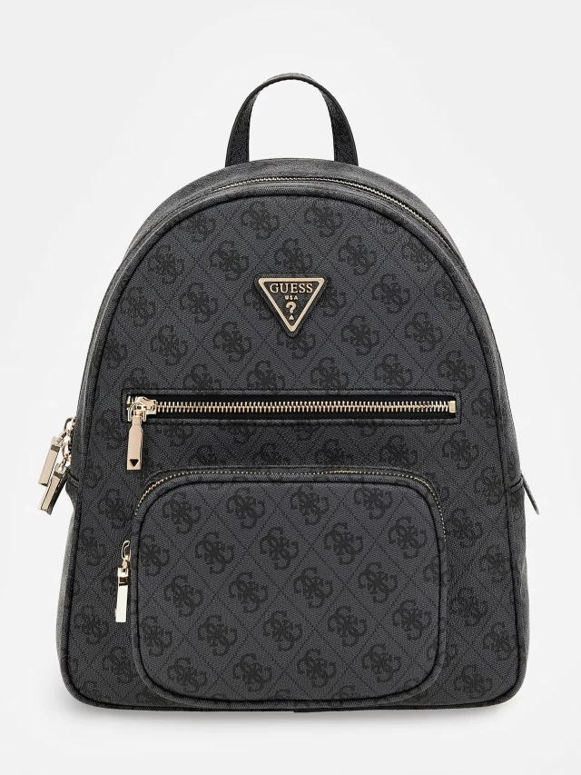 Guess Eco Elements Backpack Γυναικεία Τσάντα Backpack Μαύρο