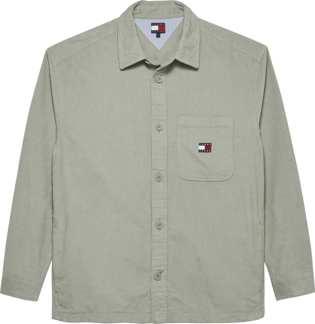Tommy Hilfiger Tjm Tjm Brick Cord Overshirt Ext Ανδρικό Πουκάμισο Μεντα