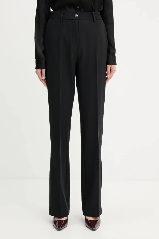 Guess New Carla Pant Γυναικείο Παντελόνι Chino Μαύρο