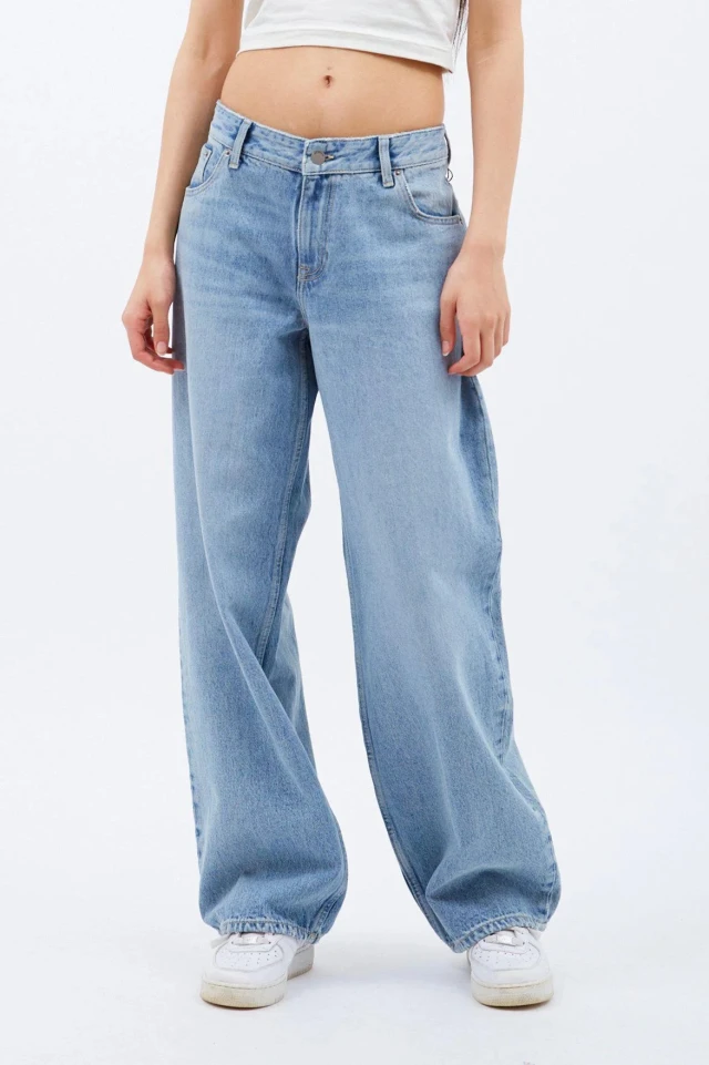 Dr. Denim Hill Drift Light Blue Γυναικείο Παντελόνι Τζιν Χλώριο