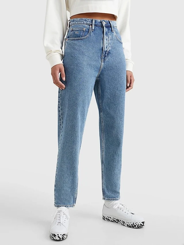 Tommy Hilfiger Mom jean Uhr Tprd Ag6115 Γυναικείο Παντελονι Τζιν