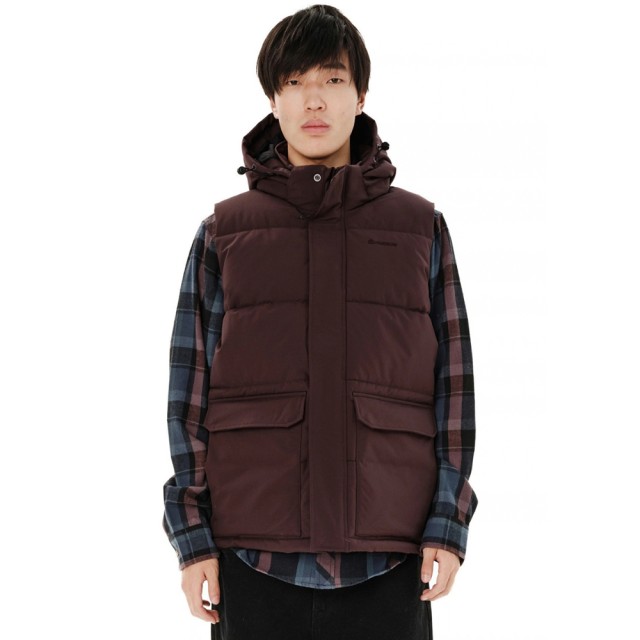 Emerson Mens Vest Jacket Ανδρικό Αμάνικο Μπουφάν Καφέ