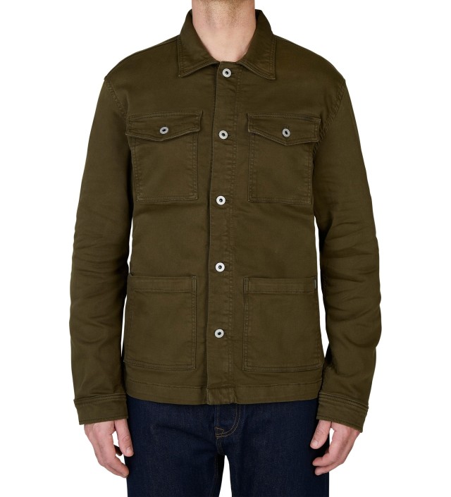 Pepe Jeans Drop 2 Worker Jacket  Ανδρικό Μπουφάν Overshirt Χακι