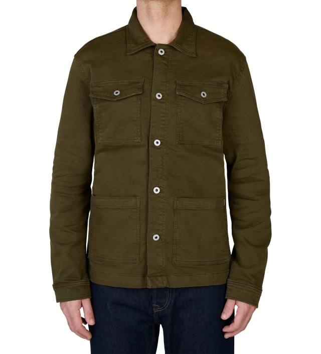 Pepe Jeans Drop 2 Worker Jacket  Ανδρικό Μπουφάν Overshirt Χακι