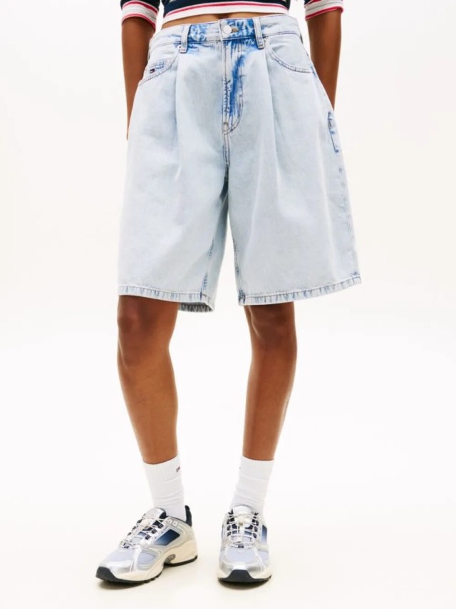 Tommy Hilfiger Charlie Ls Short Pleat Γυναικείο Βερμούδα Τζιν