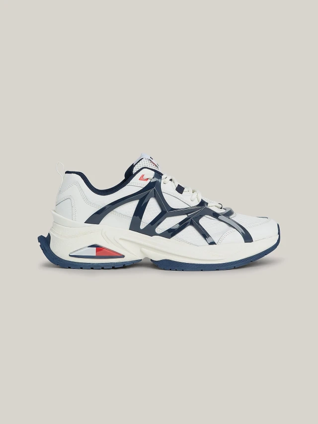 Tommy Hilfiger Tjm Outdoor Runner Ανδρικά Sneakers Λευκο