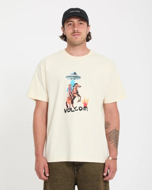 Volcom Fa Mickey Mason 1 Sst Ανδρική Μπλούζα Εκρού