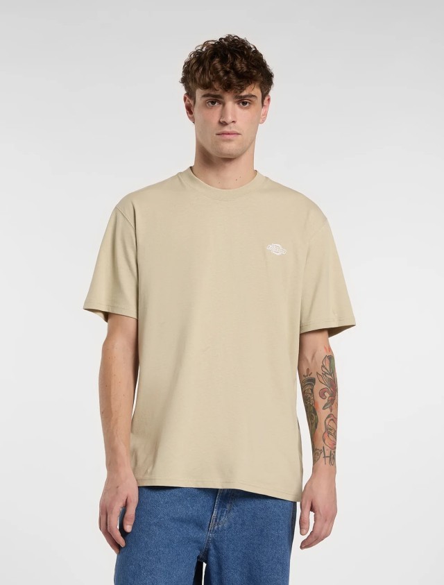 Dickies Summerdale Ss Tee Eucalyptus Ανδρική Μπλούζα Μπεζ